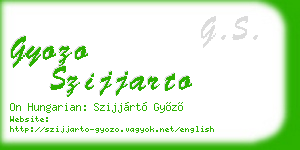 gyozo szijjarto business card